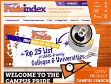 Tablet Screenshot of campusprideindex.org